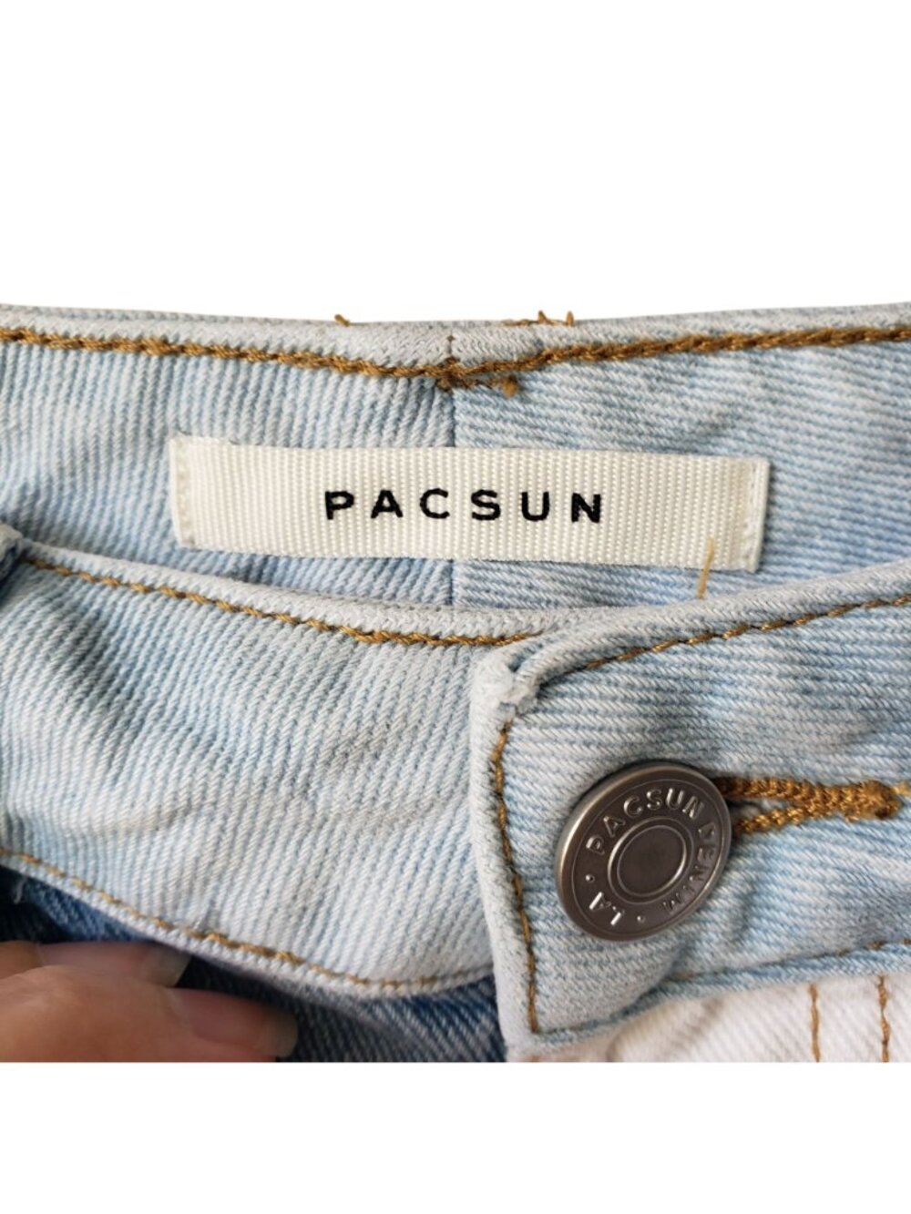 Pacsun Mom Jeans Patchwork Funky 70s - Picture 9 of 14